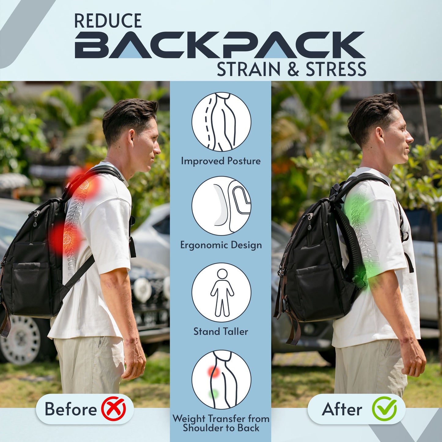 VentaPak - Backpack Comfort Accessory   Lightweight <12 OZ