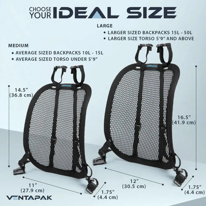 VentaPak - Backpack Comfort Accessory   Lightweight <12 OZ